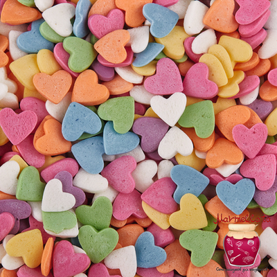 Посыпка "Сердечки разноцветные", 75 гр.