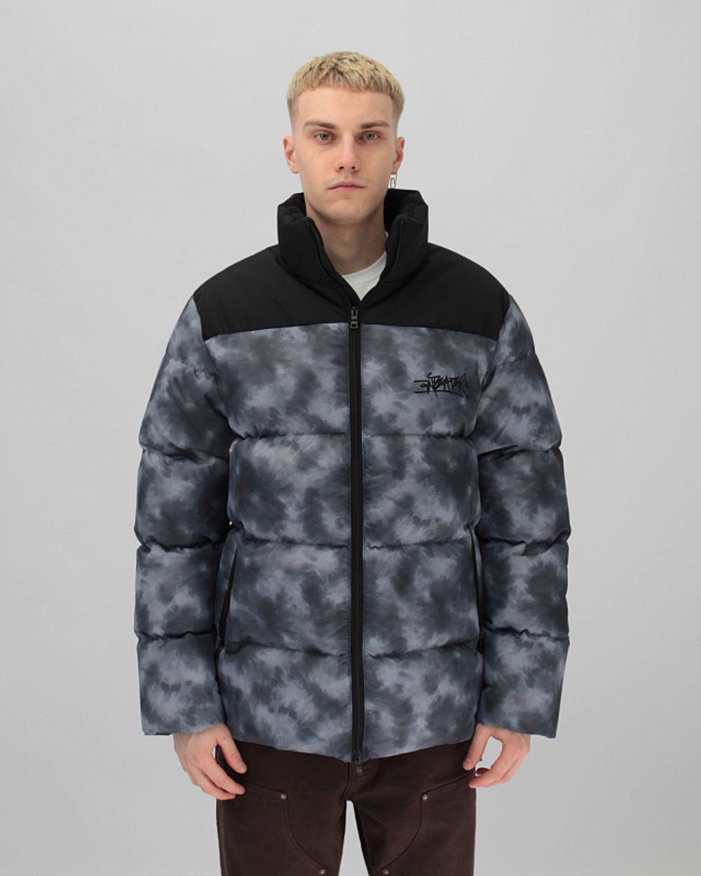 Пуховик Anteater Downjacket Tie Dye Grey