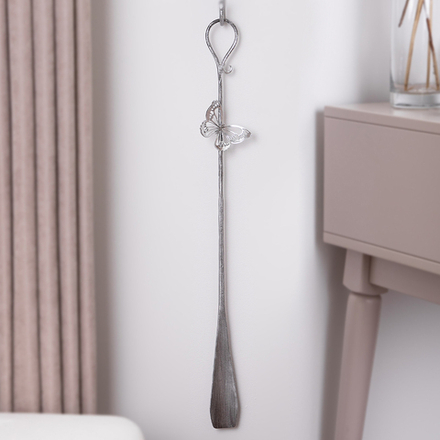 Рожок для обуви Бабочка Эир Античное серебро