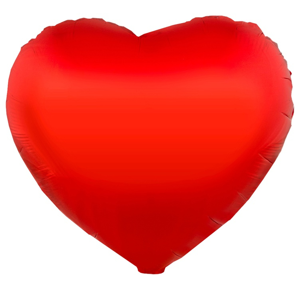 Шар фольгированный Сердце 45 см (Красный)