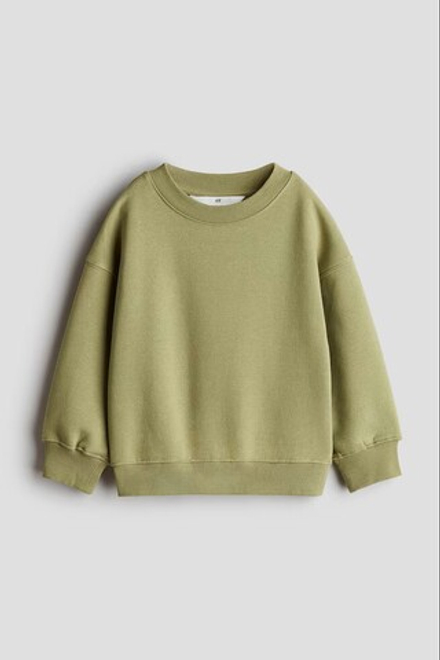 H&M Толстовка с круглым вырезом, зеленый