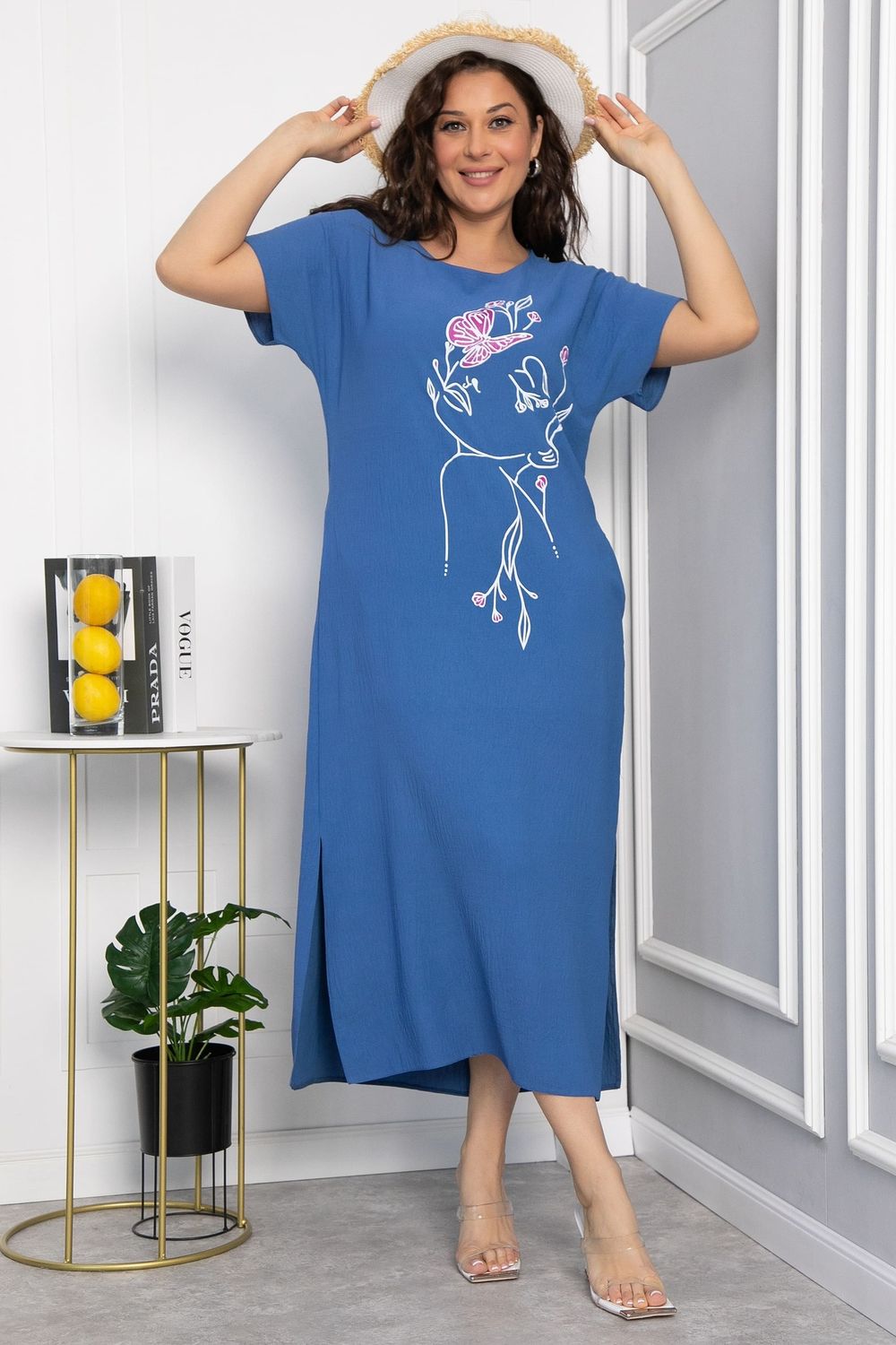 Платье Загадка (синее) П13704-8М LT Collection