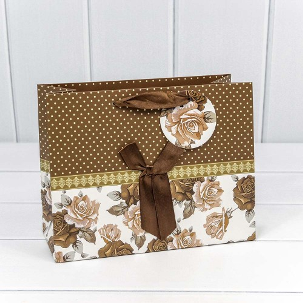 Пакет подарочный 23х18х10см Премиум "Люкс" (Микс)