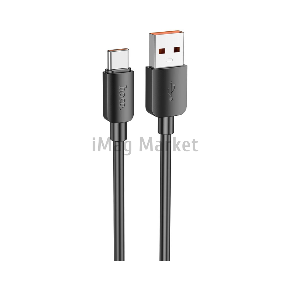 Зарядный кабель Hoco X96, USB-A - Type-C, 6A, 100W, 1 м, черный