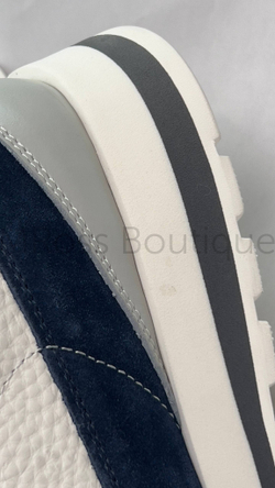 Мужские кроссовки Brunello Cucinelli Panelled бело-синие