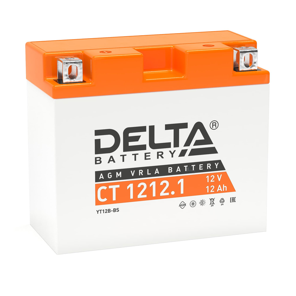 Аккумулятор Delta CT 1212.1 (YT12B-BS)