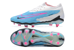 Бутсы Nike Phantom GX Elite FG (Белый+голубой)