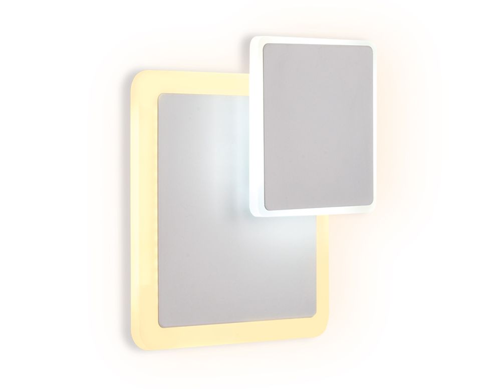 Настенный светодиодный светильник FW106 WH/S белый/песок LED 3000K/6400K 18W 240*220*50