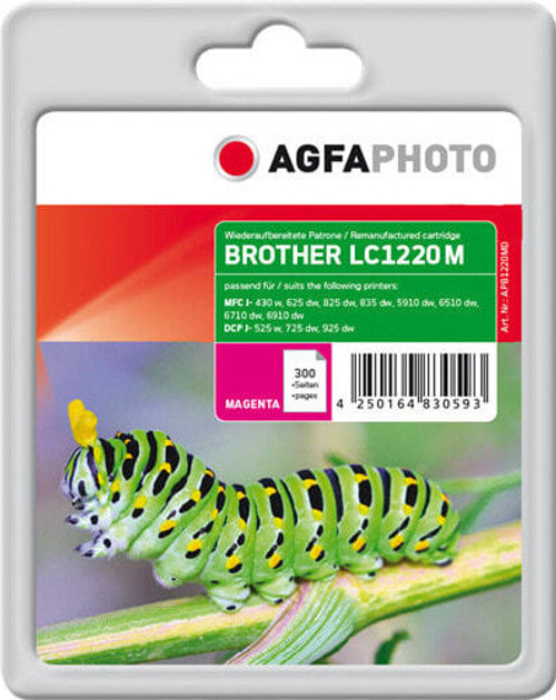 Картридж струйный пурпурный 1 шт AgfaPhoto Holding GmbH APB1220MD