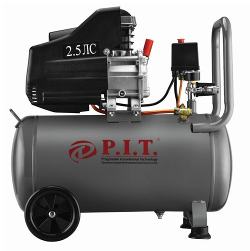 Компрессор PAC50-C   (1,8кВт, 2,5лс, 206 л/мин, 50л, 2 выхода, европереходник, масляный) P.I.T.