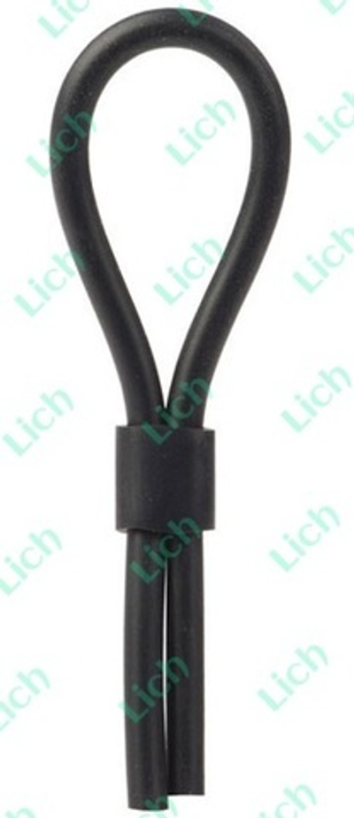 Черное силиконовое лассо на пенис