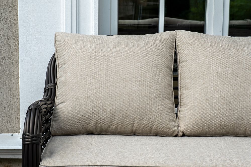 "Ницца" лаунж-зона из искусственного ротанга, цвет бронзовый