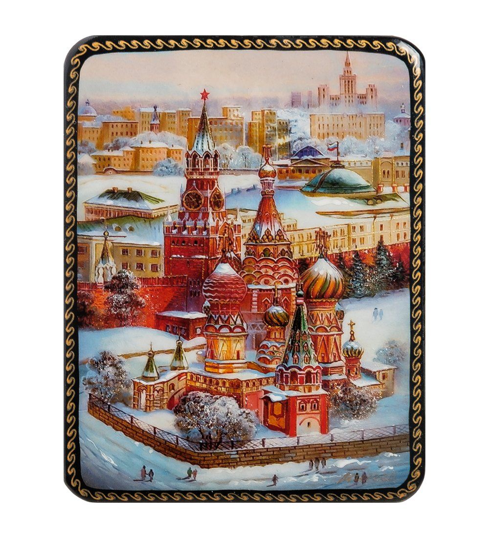 ШК-19/10-A Шкатулка в технике декупаж «Москва» (10х8х3,5)