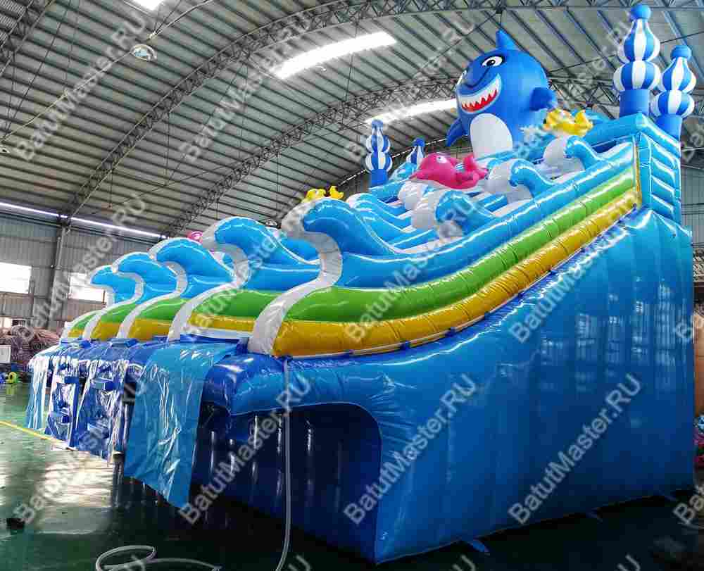 Водная горка для бассейна «Акулёнок», 8*6*8 м