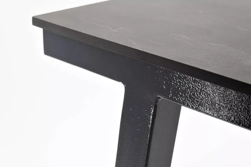 "Рио" стол барный из HPL 140х70см, H110, цвет столешницы "серый гранит"