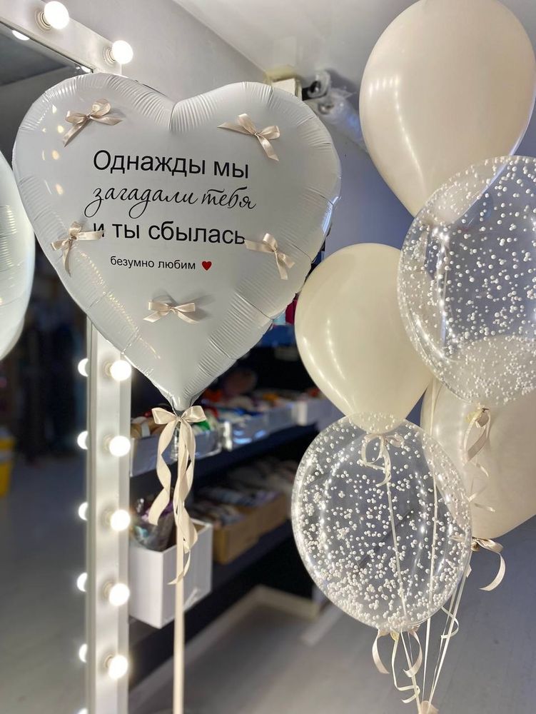 Набор воздушных шаров Однажды мы загадали тебя №2027