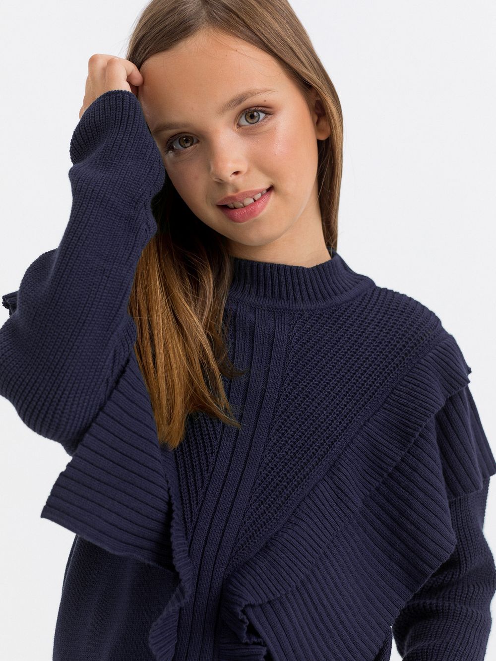 Джемпер синий для девочки арт. АТ727