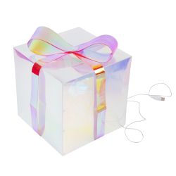 ULD-R509 USB GIFTBOX SET Светильник декоративный Коробки с подарками. с USB проводом. Набор из 3штук. 300 светодиодов. Белый свет. Цвет корпуса радужный. TM Uniel