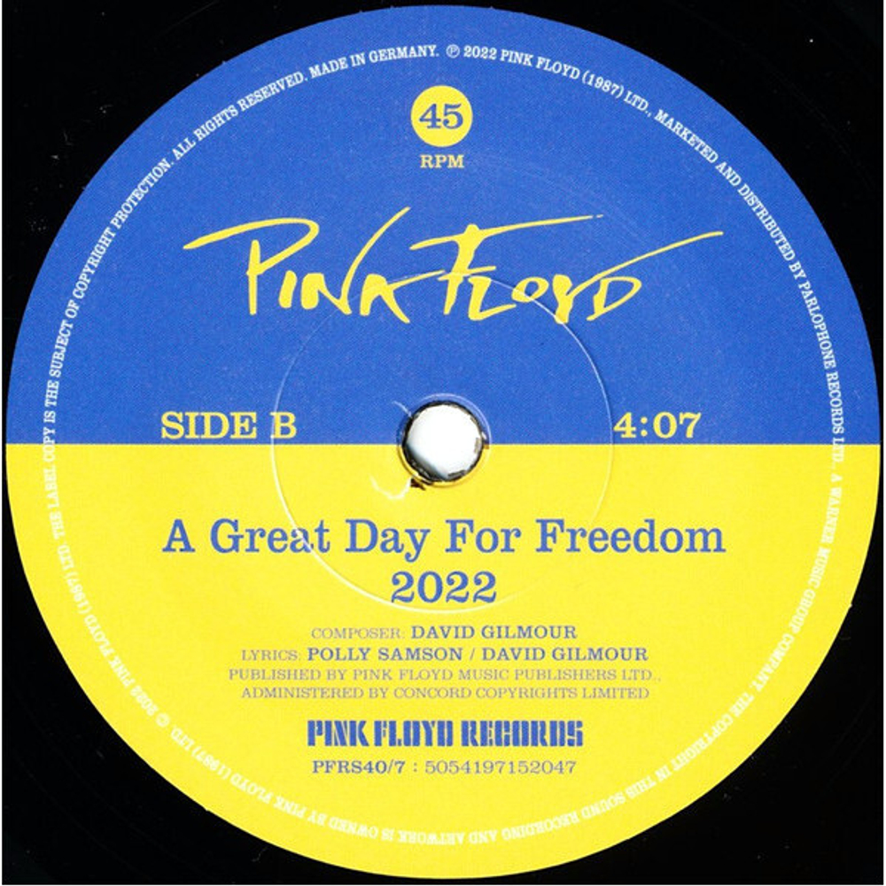 Pink Floyd Featuring Andriy Khlyvnyuk / Hey Hey Rise Up (Limited Edition)(7" Vinyl Single)