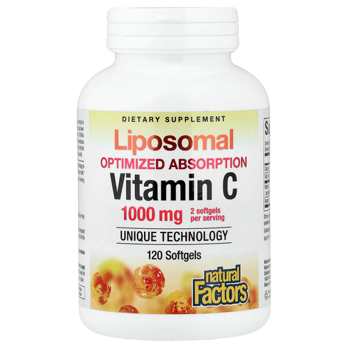 Natural Factors, липосомальный витамин C, 120 капсул (500 мг в 1 капсуле)