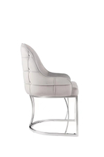 Стул обеденный Ist Casa Фрида, серый, серебро