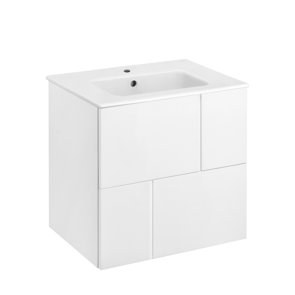 Тумба под раковину Roca Luna 60 2 ящика белый ZRU9307764