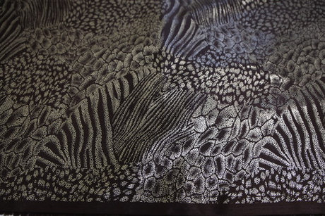 Сатин стрейч металлик змея