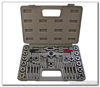 Набор резьбонар. 40 пр. пласт. футл. БМ