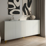 Комод ROYAL 5057 эко (Белый-Золото)