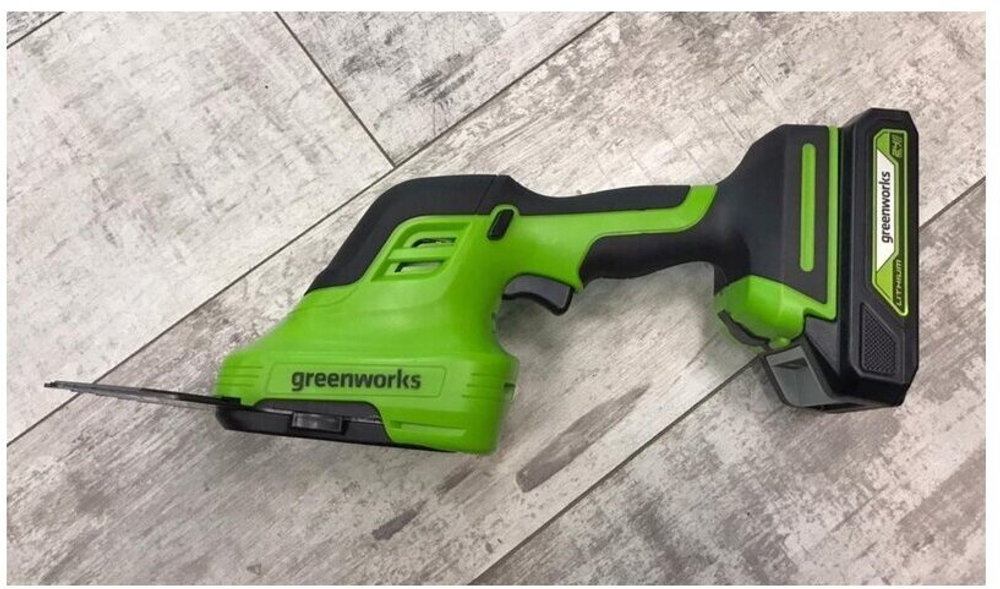 Садовые ножницы-кусторез аккум. GREENWORKS G24SHT 24В,лезвие 12/20см,без АКБ и ЗУ (1600607)