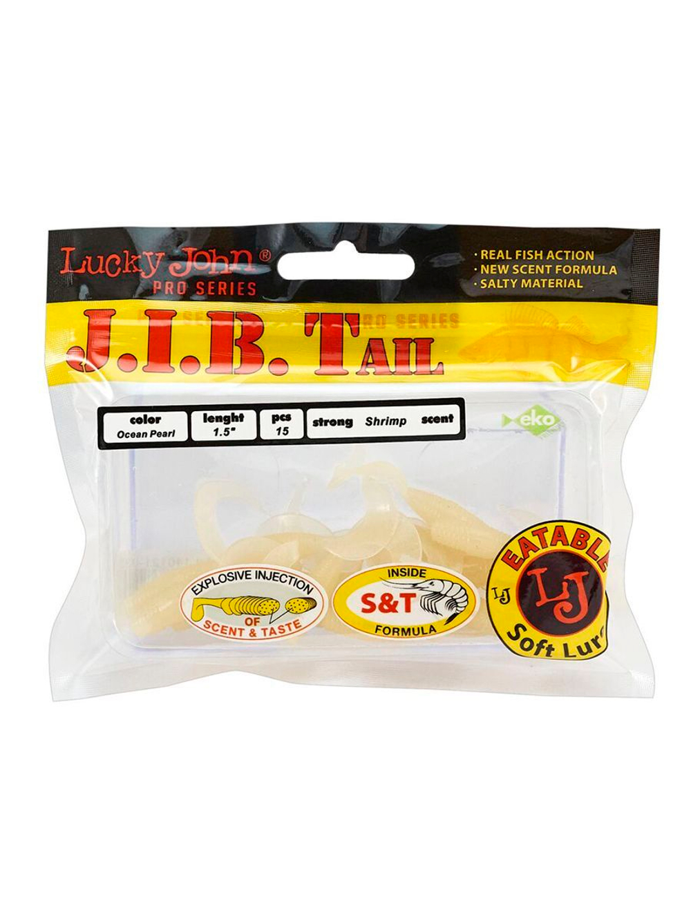 Твистеры съедобные LJ Pro Series J.I.B TAIL 1.5in (03.80)/033 15 шт. в упак.