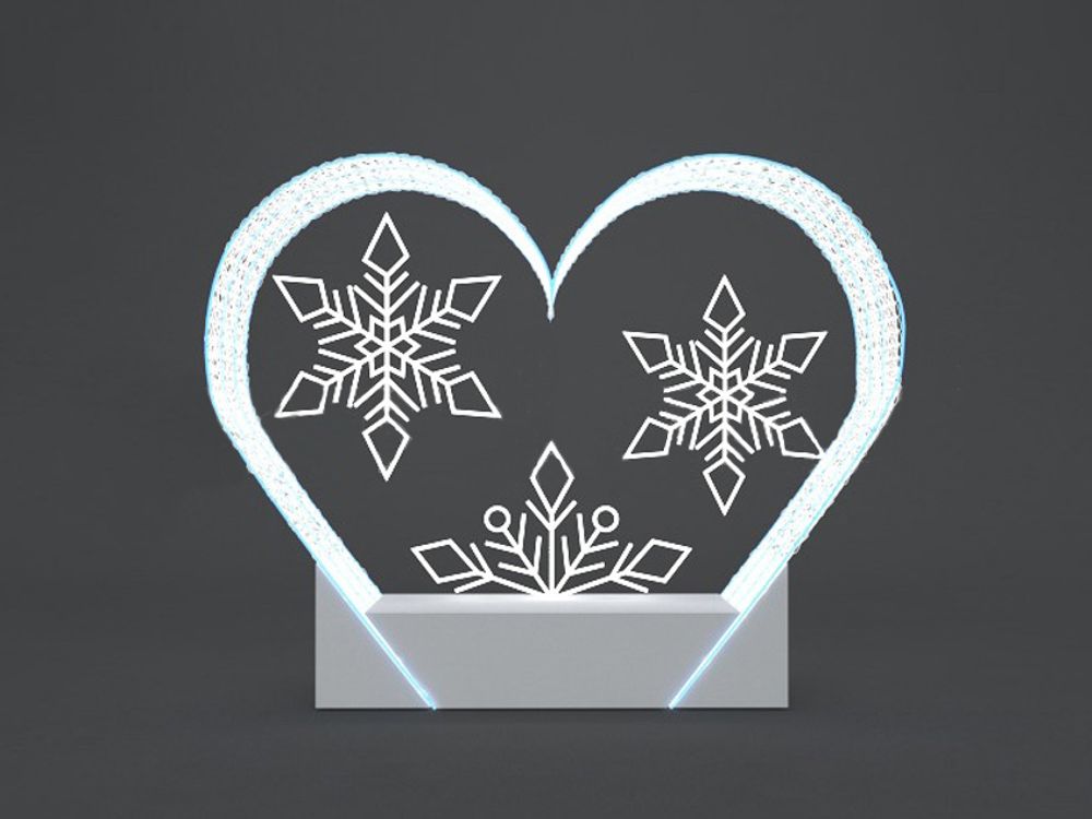 Светодиодная конструкция "Сердце Кая"