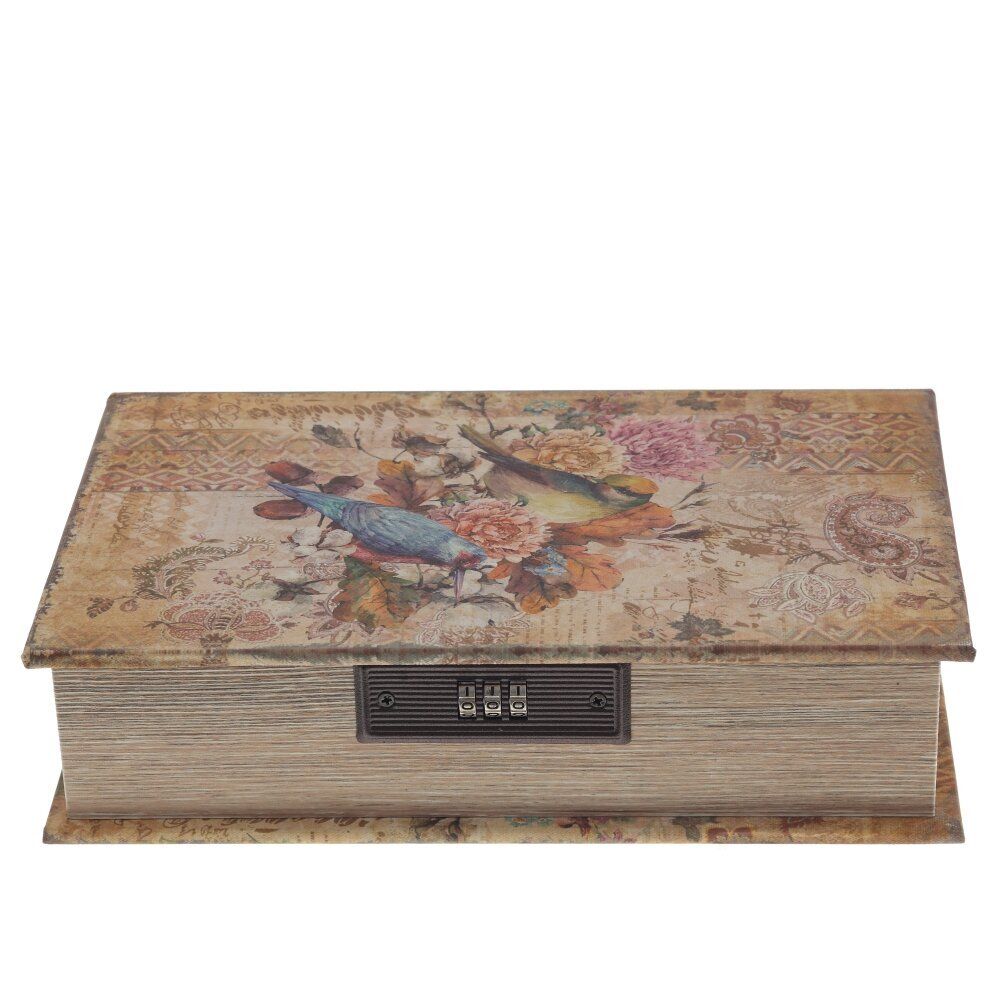 GAEM Шкатулка-книга с кодовым замком, L17,5 W7 H27 см