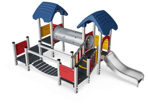 Четыре башни с двумя мостами