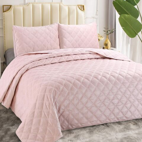 Покрывало 230x250 и 2 наволочки 50х70 Sofi De MarkO Офира светло-розовое