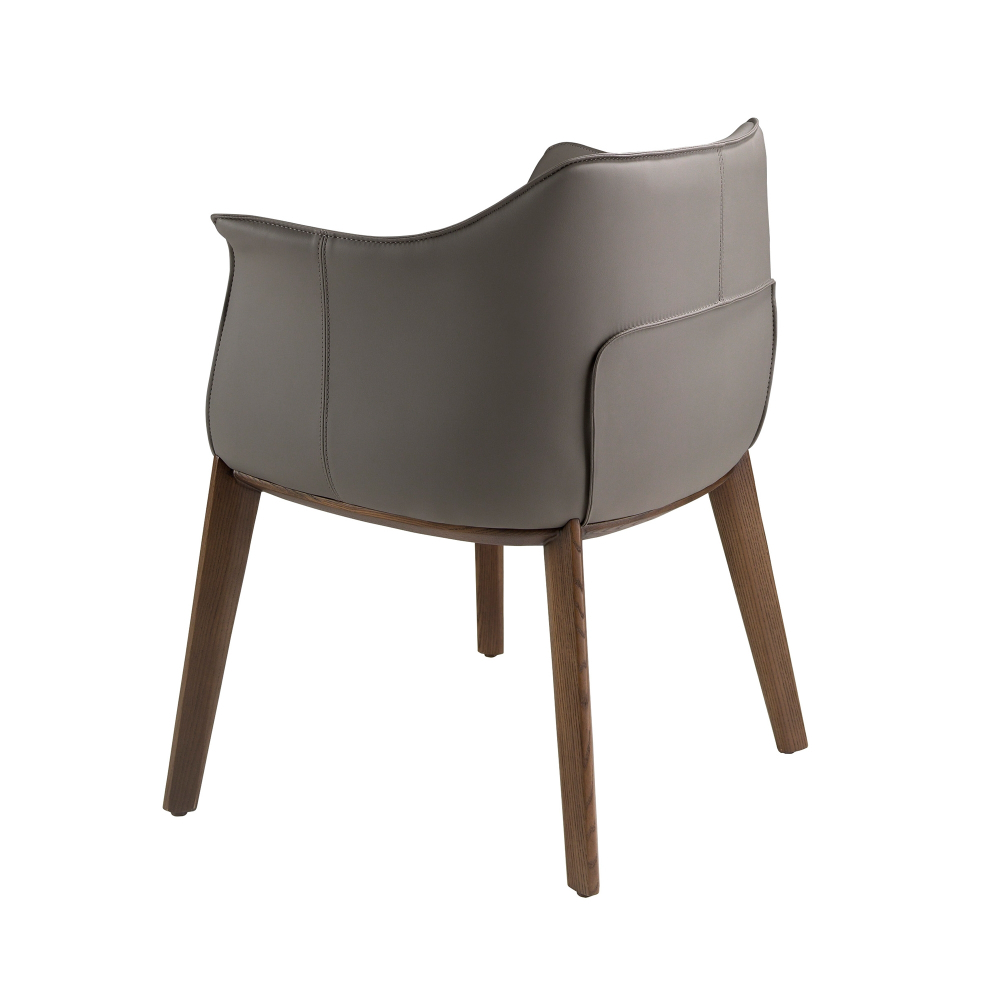 Серый стул из экокожи модель 5152