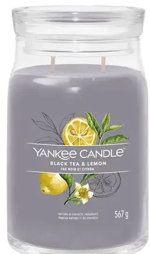 YANKEE CANDLE TUMBLER BLACK TEA & LEMON 567 GR