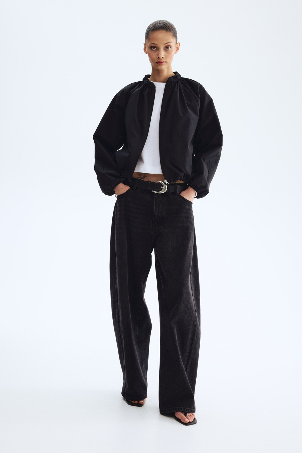 H&M Куртка-бомбер, черный