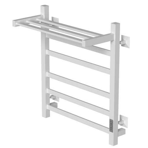 Полотенцесушитель MIXLINE TRIUMPH  60х50 (таймер, 419Вт, 4 перекладины + ПОЛКА) электрический ЧЕРНЫЙ