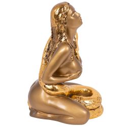 Скульптура Девушка со змеей Бронза