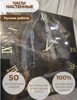 Настенные часы-картина из эпоксидной смолы подарочные