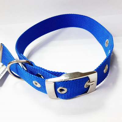 Ошейник нейлон l 25" 33-48 см rich breed ок-52 голубой