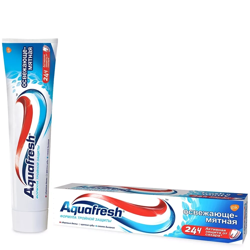 Aquafresh 50мл Зубная паста Освежающе-мятная