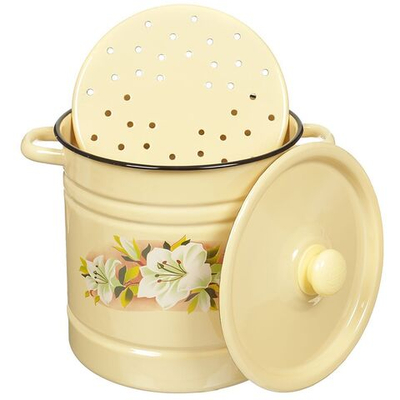 Мантоварка сталь, эмал, 12 л, СтальЭмаль, крышка сталь, пласт кнопка, в асс, С1724.3П/1724.3*59/С172