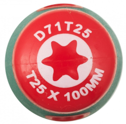 D71T25 Отвертка стержневая TORX® ANTI-SLIP GRIP, T25х100