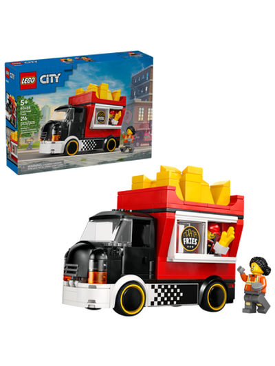Конструктор Лего Сити Фудтрак с картошкой-фри 60488 | LEGO City Fries Food Truck | игровой с киоском 216 деталей 5+