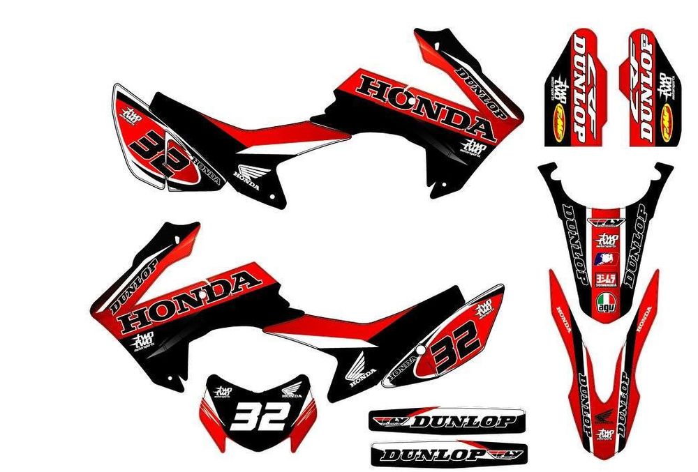 Graphic decal set, Sticker kit, for Honda CRF250L-M 2012-2020