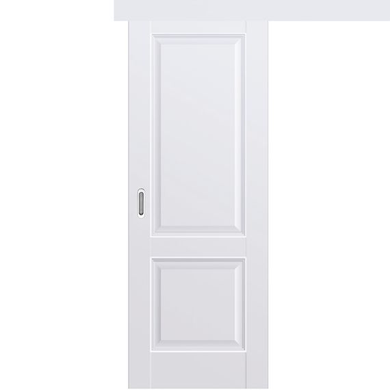 Фото раздвижной одностворчатой двери Emalex 2 midwhite глухая