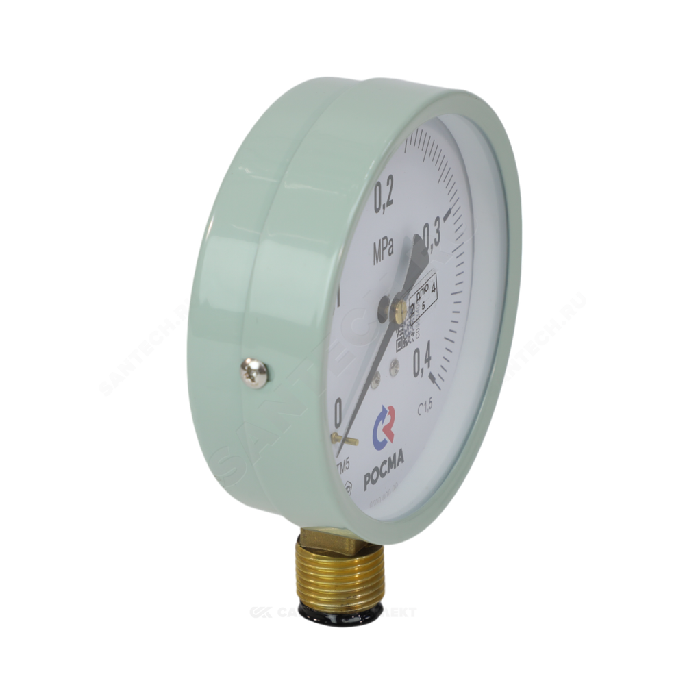 Манометр ТМ-510Р.00 М2 радиальный Дк100мм 0-0,25 МПа кл.1,5 G1/2" Росма 00000007644