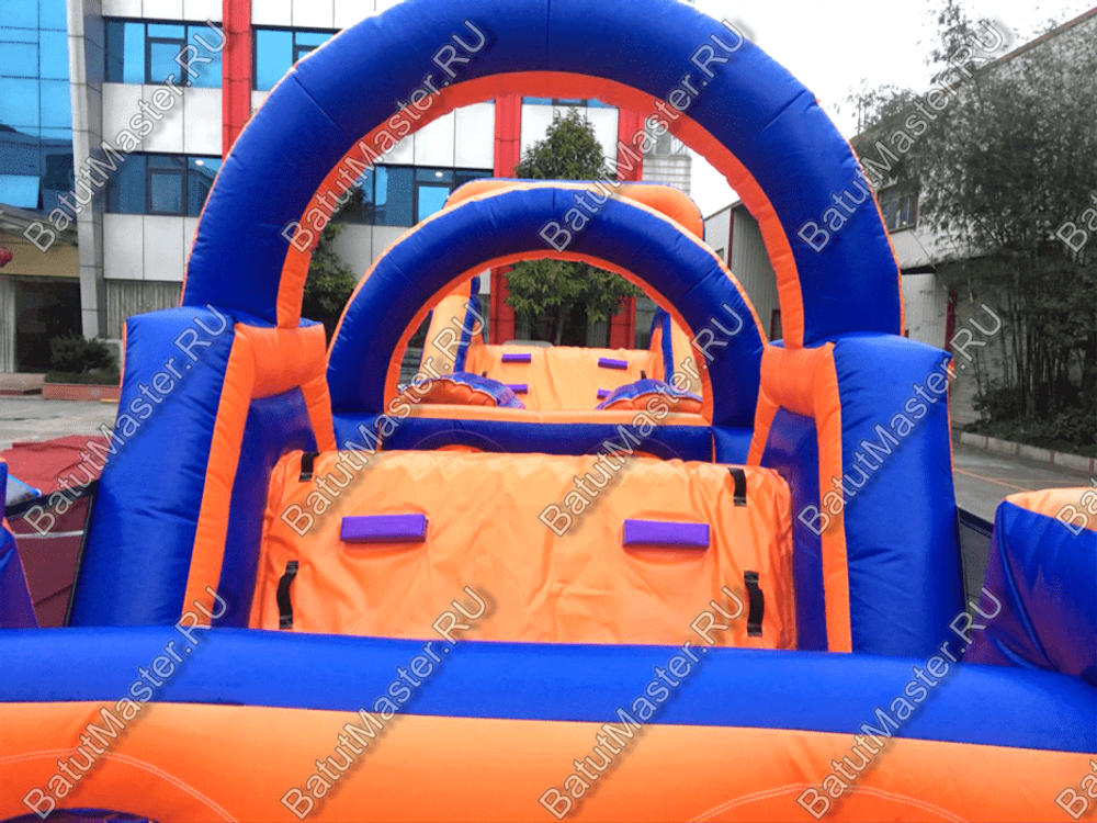 Надувная полоса препятствий "Веселый забег" 15*3*4 м